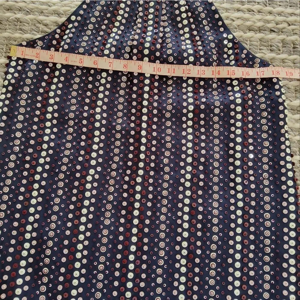 J.Crew Collection Navy Blue Sequin Dress Size 8